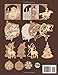 Scroll saw patterns 30 multi-layered creations: Drawings of cars, cats, animals, ornaments, cowboy, fish, deer, Christmas...