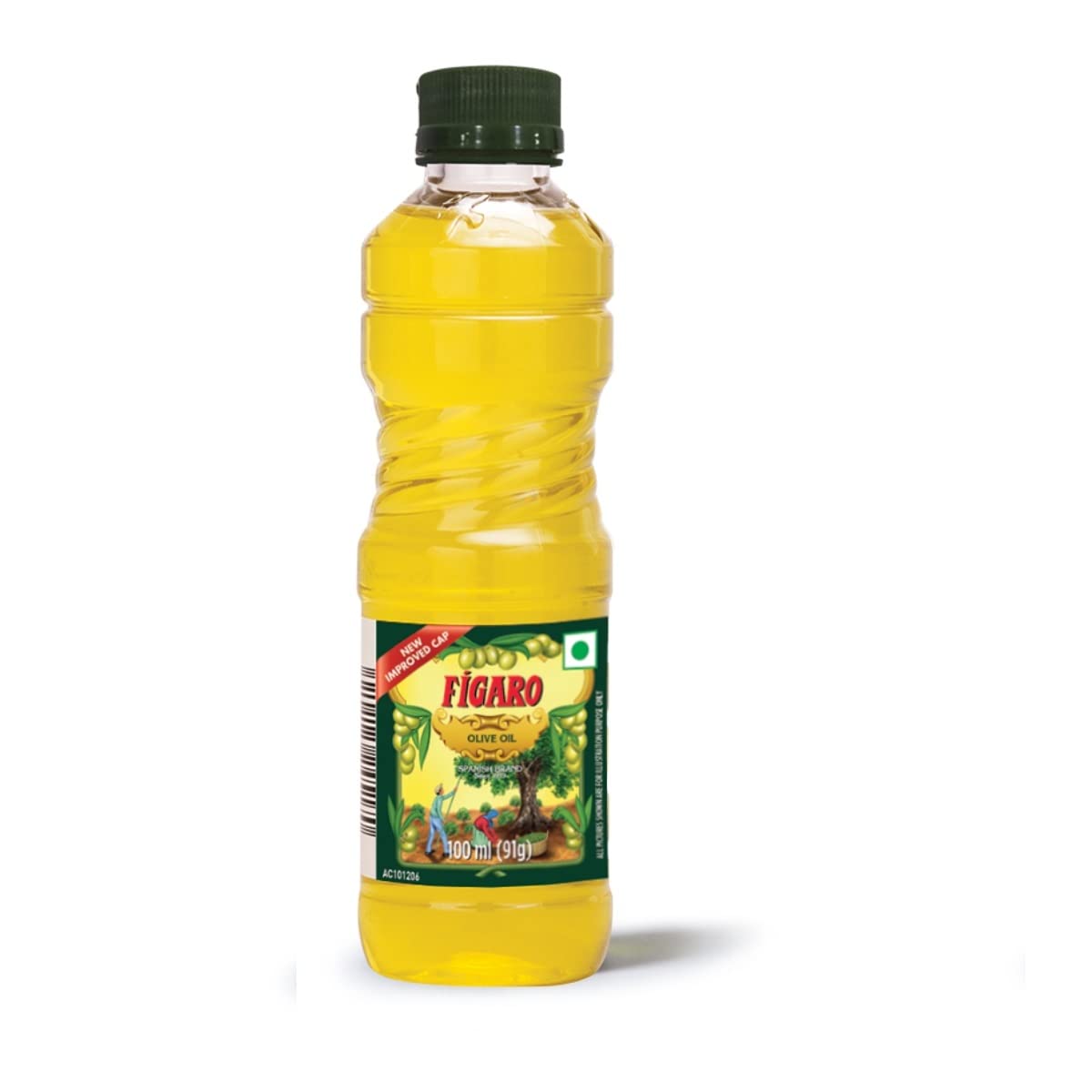 Figaro Olive Oil- Pure Olive Oil- Ideal for Indian Dishes- Imported from Spain- 100ml Bottle