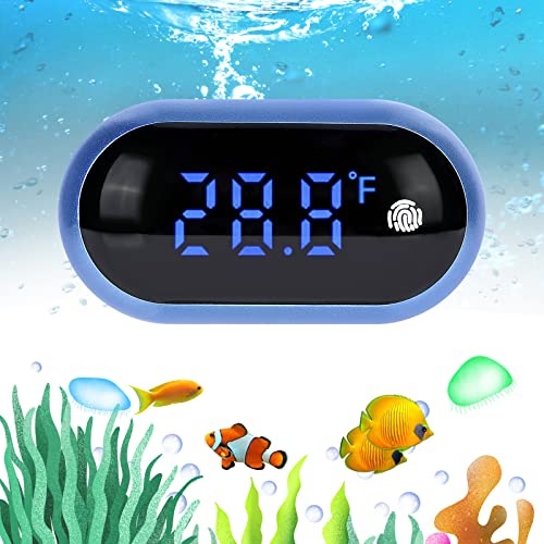 Aquarium Thermometer Digital - Fish Tank Thermometer: Led Fish Tank Thermometer With Touch Screen, Digital Fish Tank Thermometer With High Precision Sensor For Glass Containers, Turtle Tank, Aquariums #TOP14
