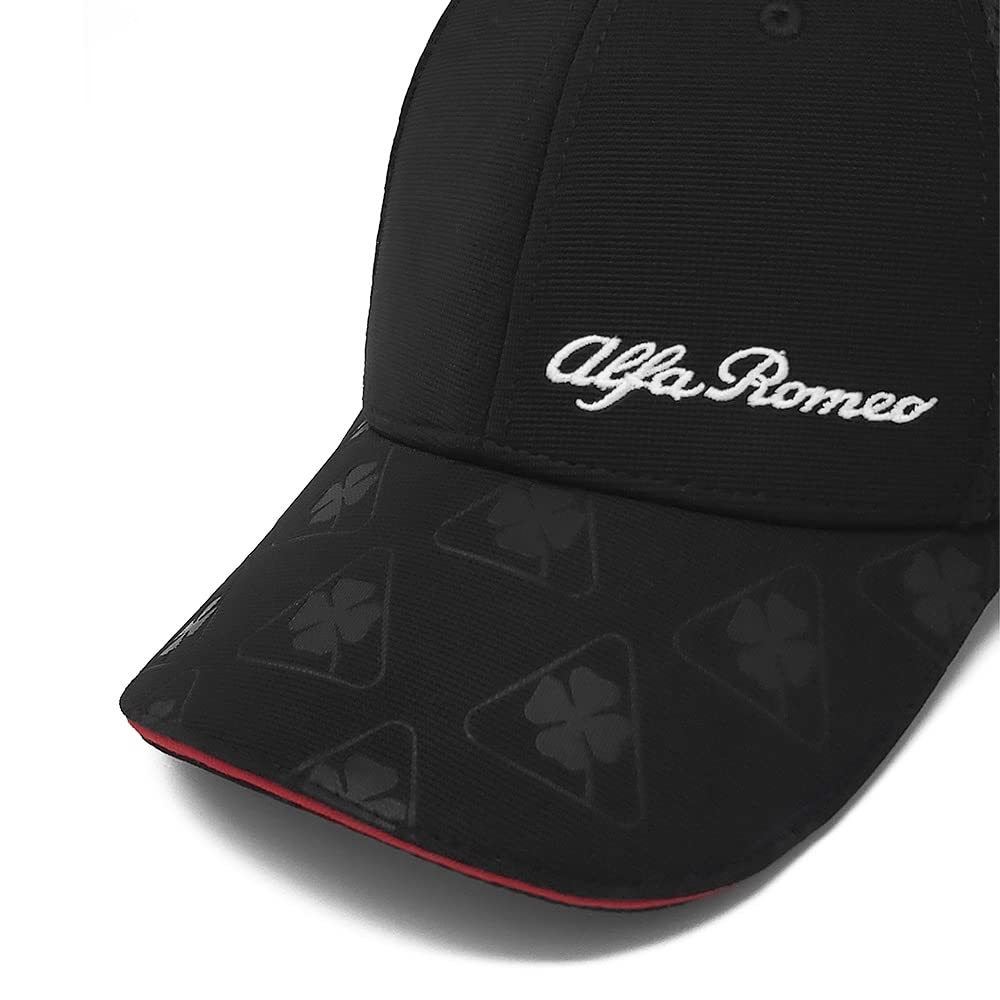4R Quattroerre.it Elite Alfisti Chapeau pour visière incurvée Noir, Noir