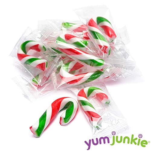 Mini Candy Canes - Red Green White - 45 Piece Jar #TOP1