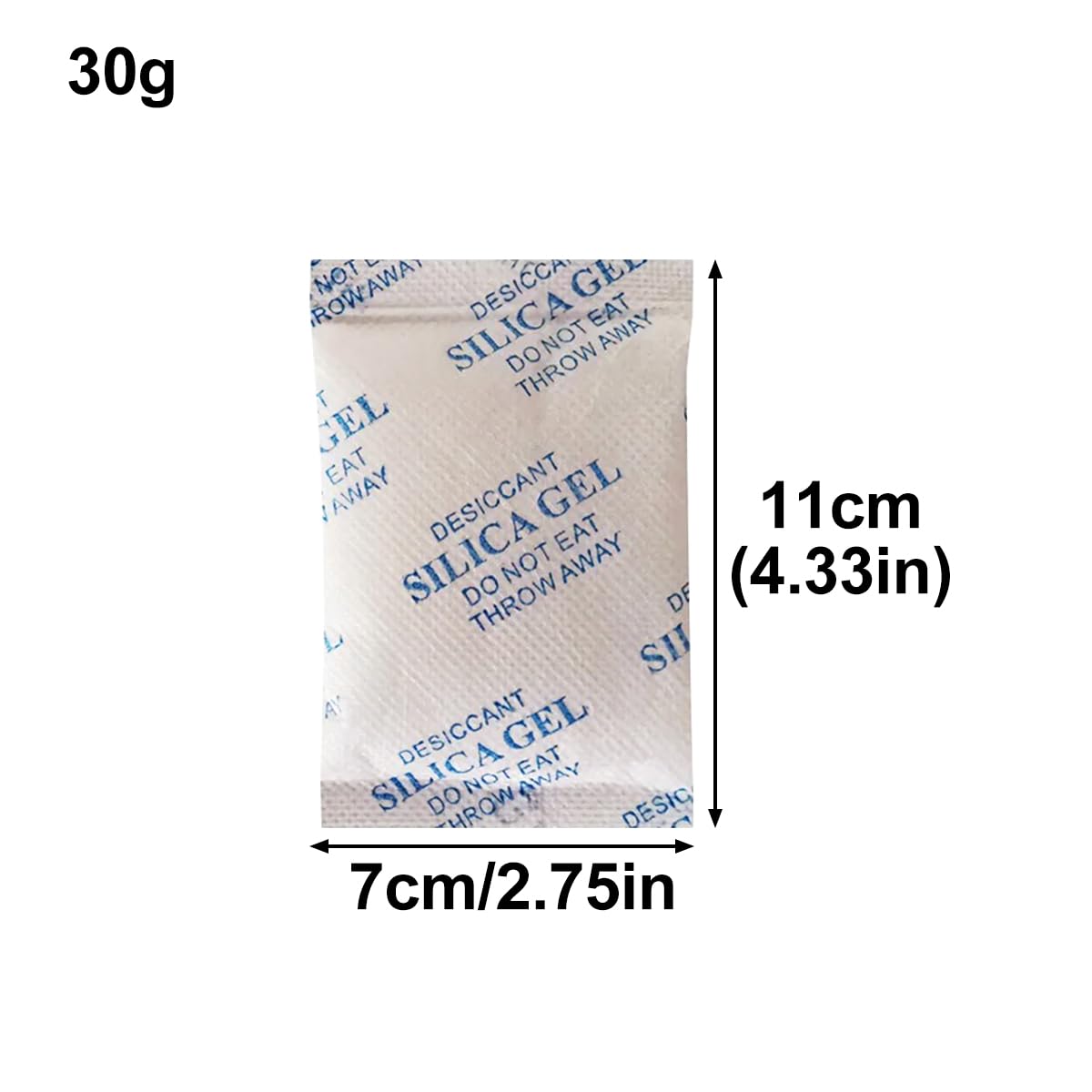 Gumney 5pcs Desiccant Packets for Storage, 30g Moisture Absorbers Non Toxic Silica Gel Packs for Spices Food Storage Jewelry Shoes Boxes
