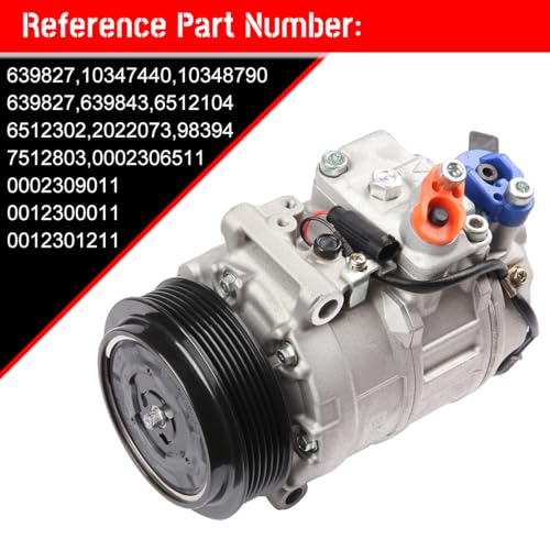 Image of cciyu Air Conditioner Compressor 2006-2007 fit for Mercedes-Benz C230