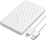 ORICO 2.5 inch USB C Hard Drive Enclosure USB 3.1 Gen 1 to SATA III External Hard Drive Case for SSD HDD 9.5 7mm Tool-Free with UASP, Black (25PW1-C3)