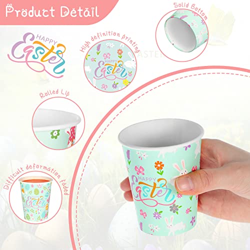 Meanplan 200 Pieces Happy Easter Paper Coffee Cups Disposable Cups Cute Hot And Cold Cups For Holding Beer Coffee Water Beverage For Wedding Birthday Party Baby Shower Office Celebration (9 Oz) #TOP2