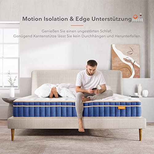 Matratze 180×200 cm H4 Sweetnight Federkernmatratze