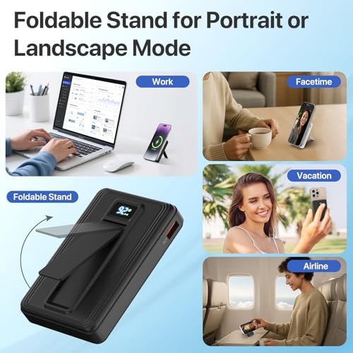 Cargador portátil magnético pangootek 10000mAh con USB-C miniatura 3