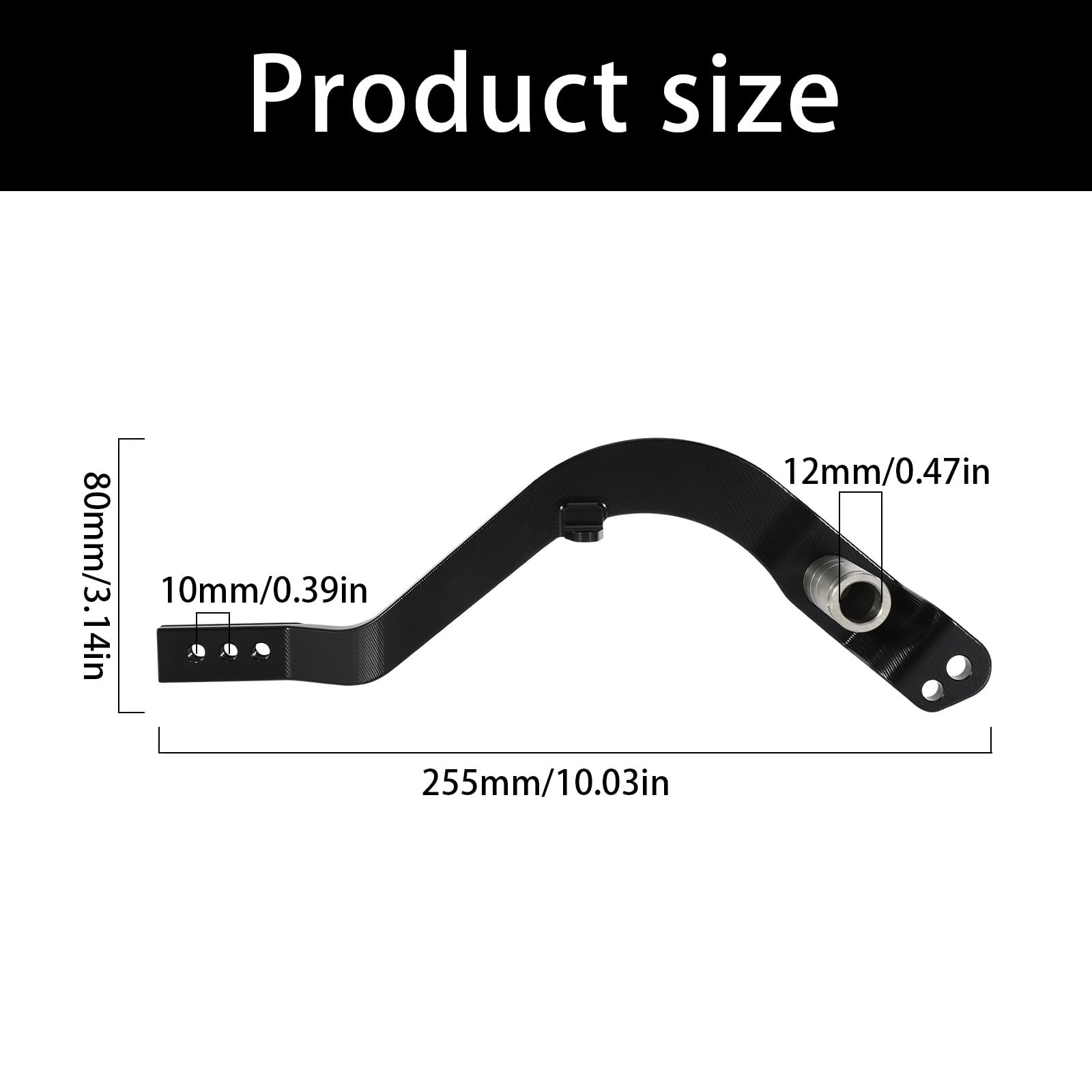 Leva del pedale del freno posteriore migliorata per CRF300L Off Roading Bike migliorato e controllo di facile installazione Poggiapiedi freno ergonomico