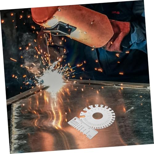 GLEAVI 2 piezas de calibrador de alambre de acero inoxidable para medir espesores con precisión, diseño ergonómico para mediciones exactas en metalurgia miniatura 6