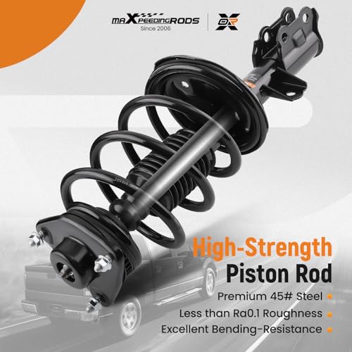 Image of maXpeedingrods Front Strut for Kia Forte Sedan & Forte Koup 2010-2013 | Forte5 2012-2013, 172721 172720 Complete Shock Absorber with Coil Spring Assembly (2pcs Front Strut)