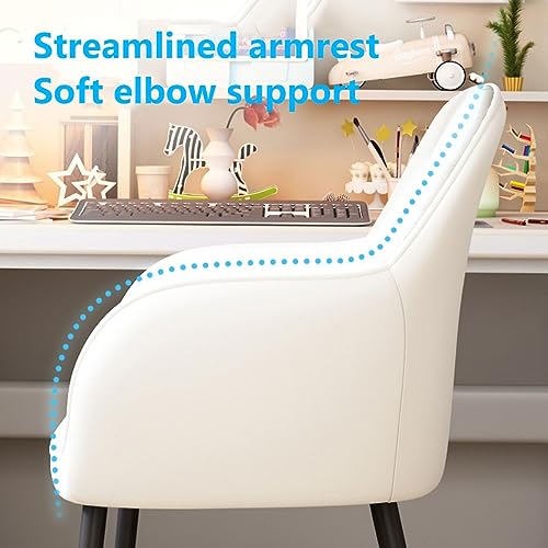 Chaise d'ordinateur moderne LWX finitions soignées en cuir PU