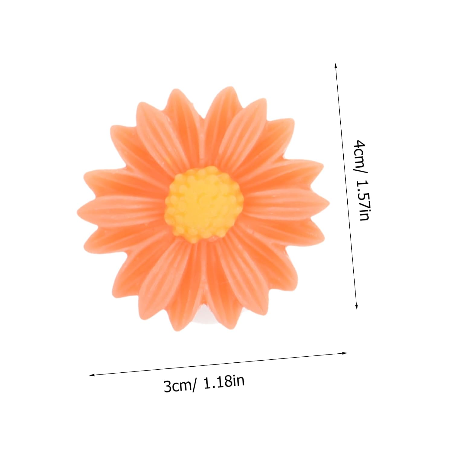 VALICLUD Daisy Flower Silicone Toe Separators 4-Pack Nail Art Spacers for Pedicures for Hammer Toes and Bunions Comfortable Fit for Men and Women