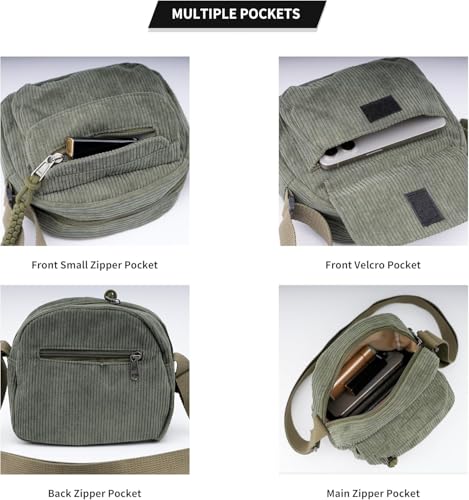 Image of Kawn Women Crossbody Bag, Aesthetic Mini Cute Purse, Shoulder Bag with Outer Pocket For Daily Use Work Travel Beaches, Portable Handbag Bag, Comfortable and Trendy Design