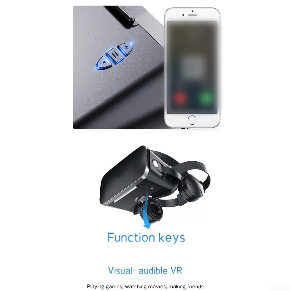 VR Headset, VRPARK All-in-One Smart Virtual Reality Brille Handy Stereo für Gaming Filme und immersive 3D Unterhaltung