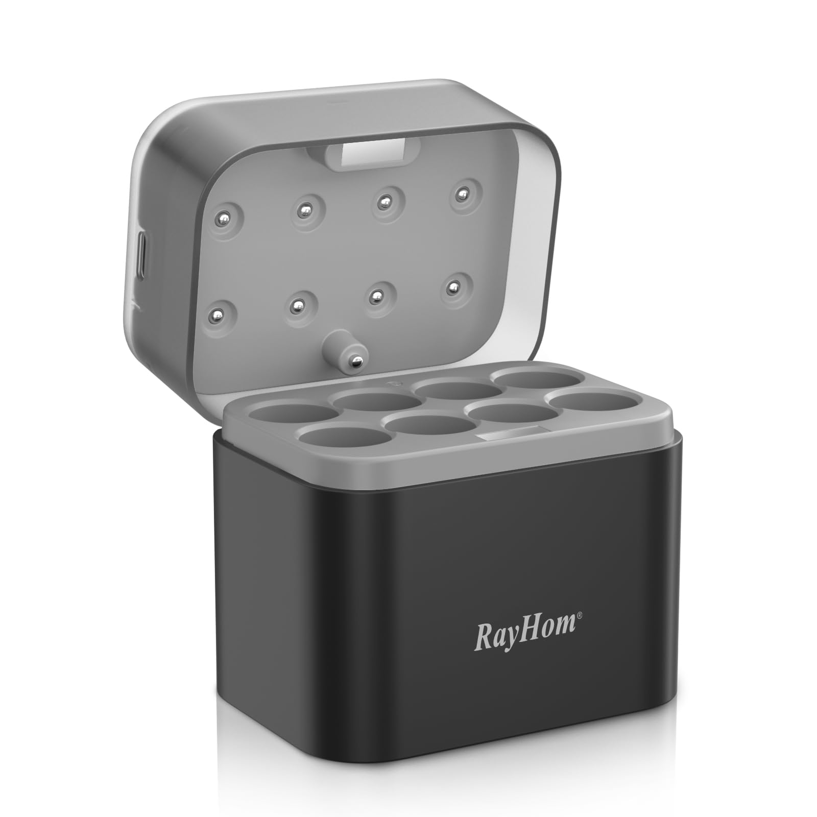 8-Slot AA Battery Charger - Type-C Fast Charger for Rechargeable AA Lithium & NiMH Lithium Batteries, Smart LED Display, Portable Magnetic Case, Multi Protection (Not for AAA Batteries)