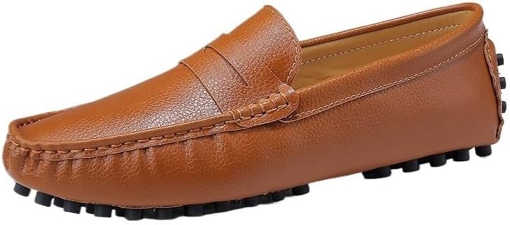 Shoes Men's Comfortable Flat Slip-on Loafers Low-top Round-Toe Oxford Versatile Casual Shoe
