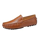 UOYHBTA Shoes Men's Comfortable Flat Slip-on Loafers...
