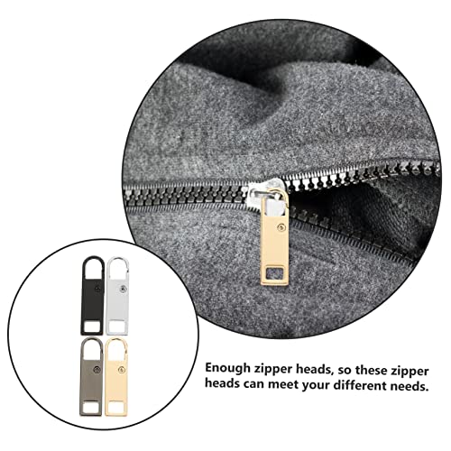 TEHAUX 16Pcs Zíper Pull Tab Etiquetas De Metal Acessórios De Mochila Acessórios Jaqueta Zíper Puxar