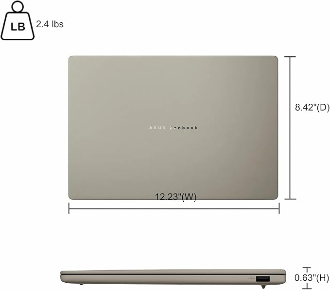 ASUS Zenbook A14 Laptop 14" WUXGA OLED Qualcomm Snapdragon X Plus 16GB RAM 512GB SSD miniatura 9
