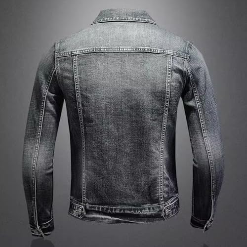 Chaqueta de mezclilla para hombre estilo vaquero vintage miniatura 4