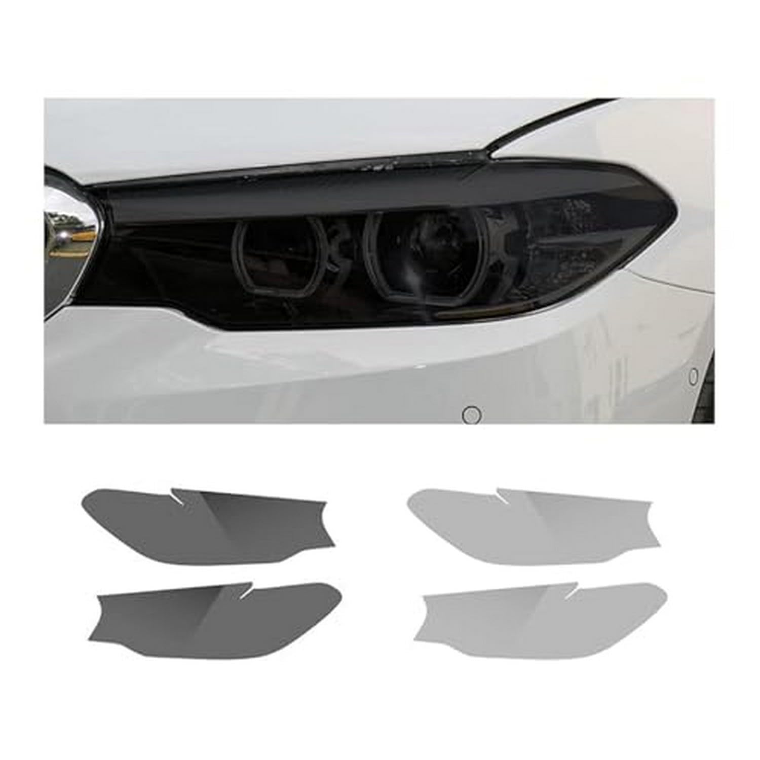Película protectora para faros de TPU negro transparente de alta densidad para BMW G30 1