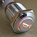 ESUPPORT 12V Car Auto Red LED Light Momentary Speaker Horn Push Button Metal Toggle Switch 19mm