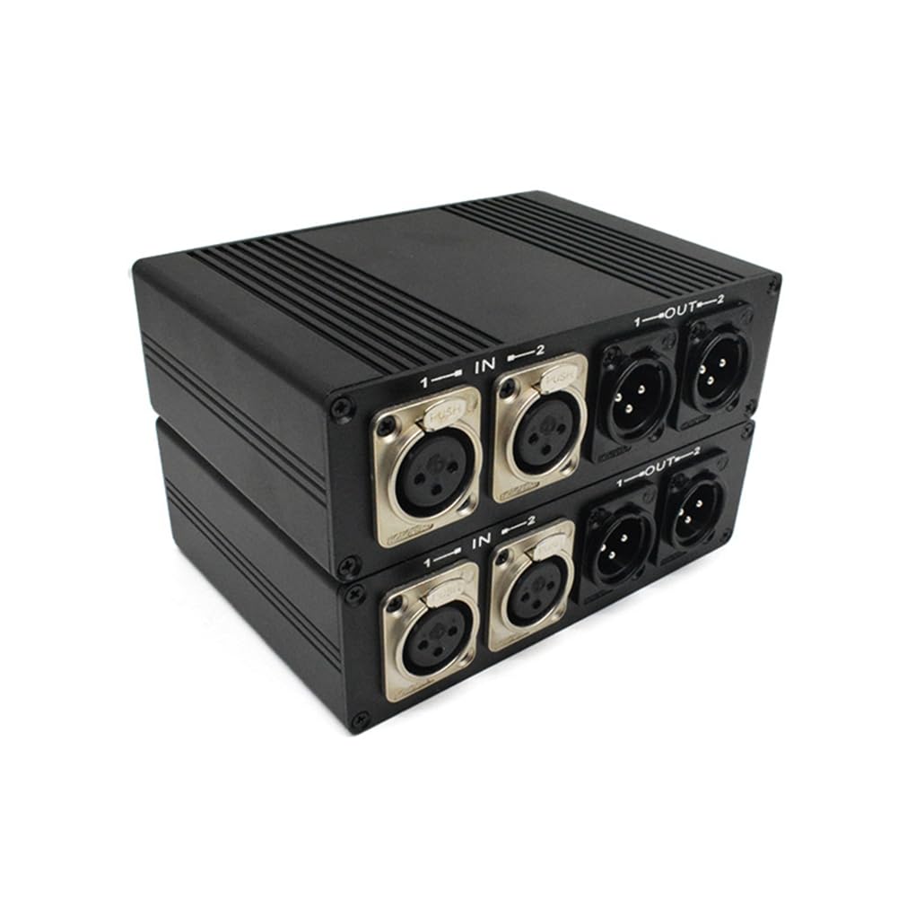 Extensor de Audio Bidireccional 2 XLR sobre Cable de Fibra Óptica FC, Transmisión Balanceada de 20 Km, Adaptador XLR de 3 Pines A Fibra Óptica, Enchufe UE EU Plug