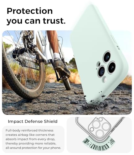 Coque silicone iPhone 14 Pro Max vert pour protection intégrale photo - 5