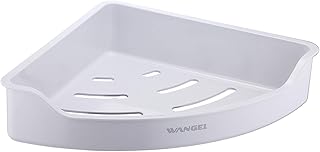 Wangel Mensola ad Angolo per Doccia Bagno con Adesivo Forte, Senza Foratura, Ripiano per Doccia in Plastica ABS