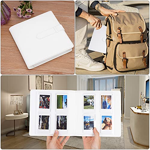 256 Pockets Mini Photo Album For Fujifilm Instax Mini 12/Mini 11/Mini 9 /Mini Link Printer/Liplay Instant Camera, Polaroid Snap/Pic-300/Z2300/ Socialmatic Instant Cameras & Zip Instant Printer (Ice White) #TOP6