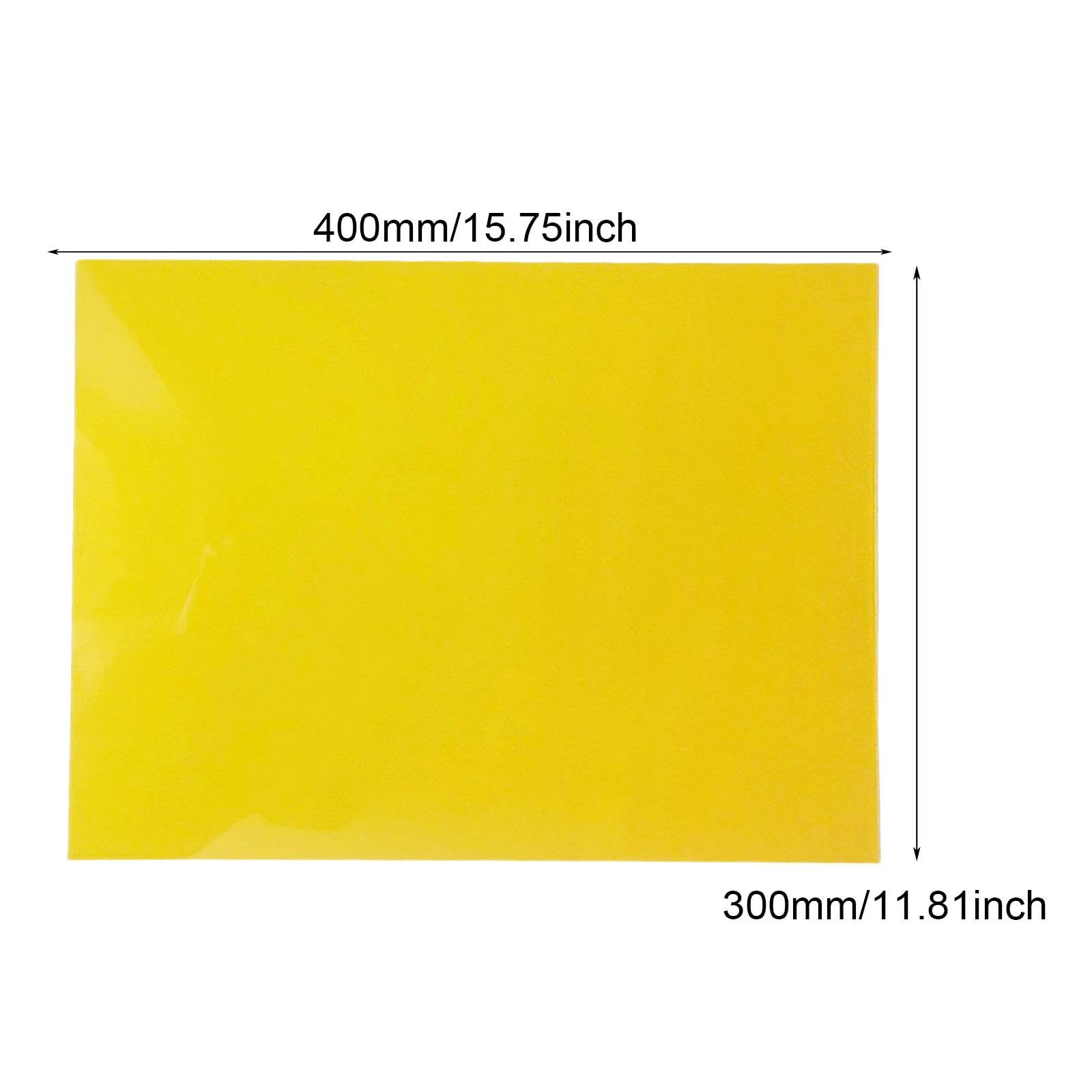 Lastra Fotopolimerica Solida, Stampa Tipografica, 40 Cm X 30 Cm, Foglio per Timbri, Pezzi, Strumento Artigianale, Utilizzo in, Giallo