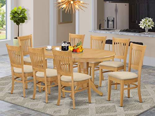 9 PC Dining room set for 8 Dining Table with Leaf and 8 Kitchen Dining Chairs 9 PC Dining room set for 8 Dining Table with Leaf and 8 Kitchen Dining Chairs