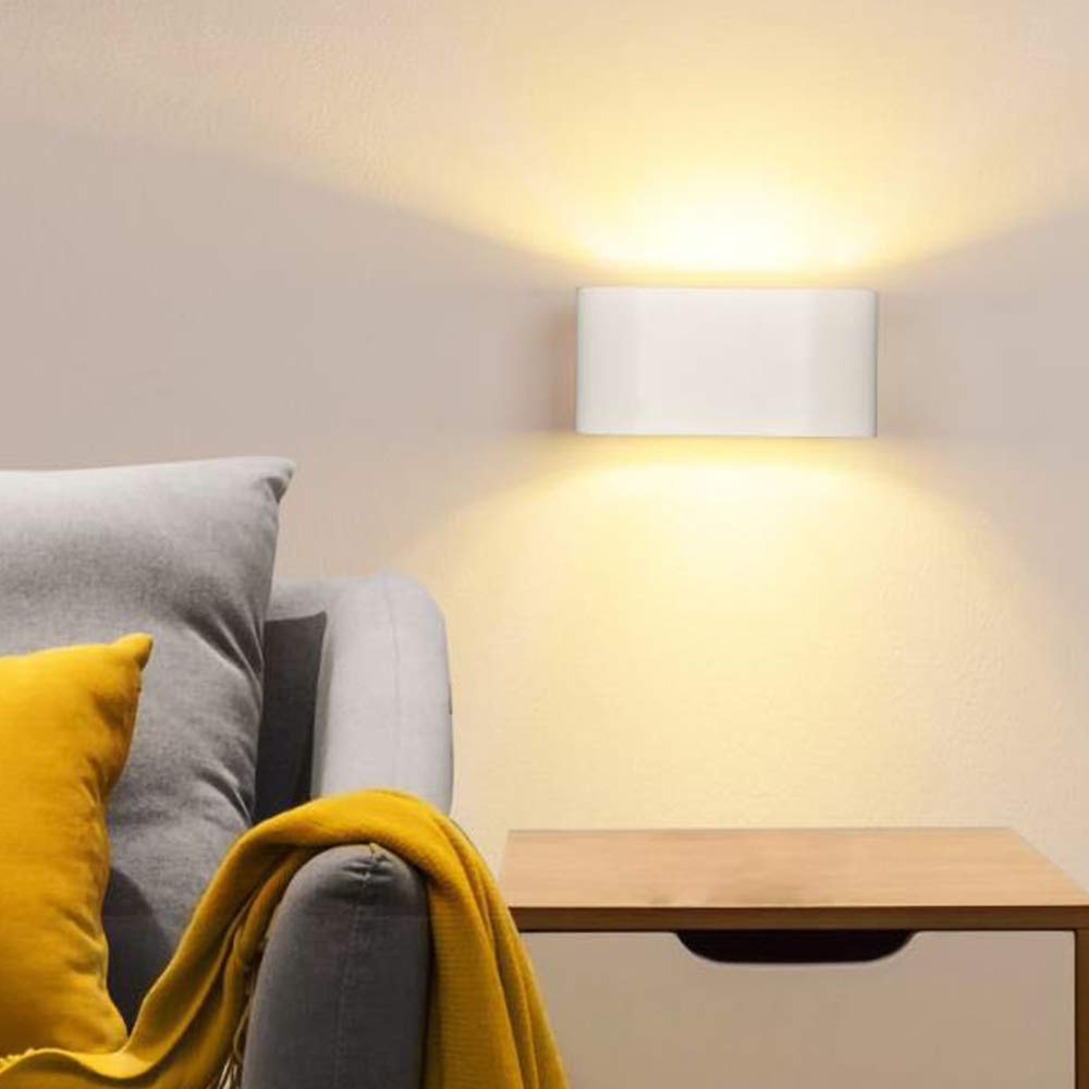 BarcelonaLED Aplique de pared moderno en aluminio interior hacia arriba y abajo (UP and Down) con portalámpara y CASQUILLO LED G9 blanco cálido para pasillo dormitorio