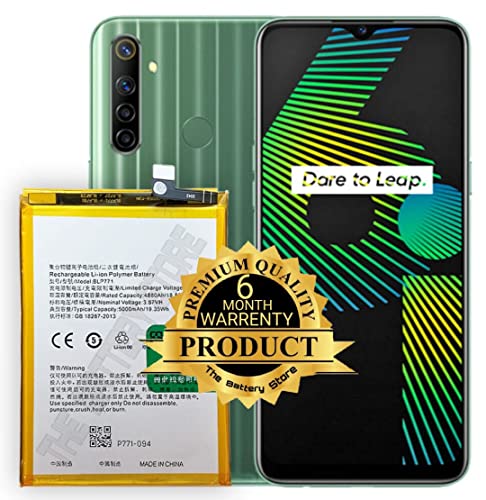 Image of THE BATTERY STORE Orignal Battery BLP771 for Oppo Realme Narzo 10 | Realme 6i Battery with 6 month warranty and high capacity battery backup. Carefully check your phone model and purchase.(FORBLP771)