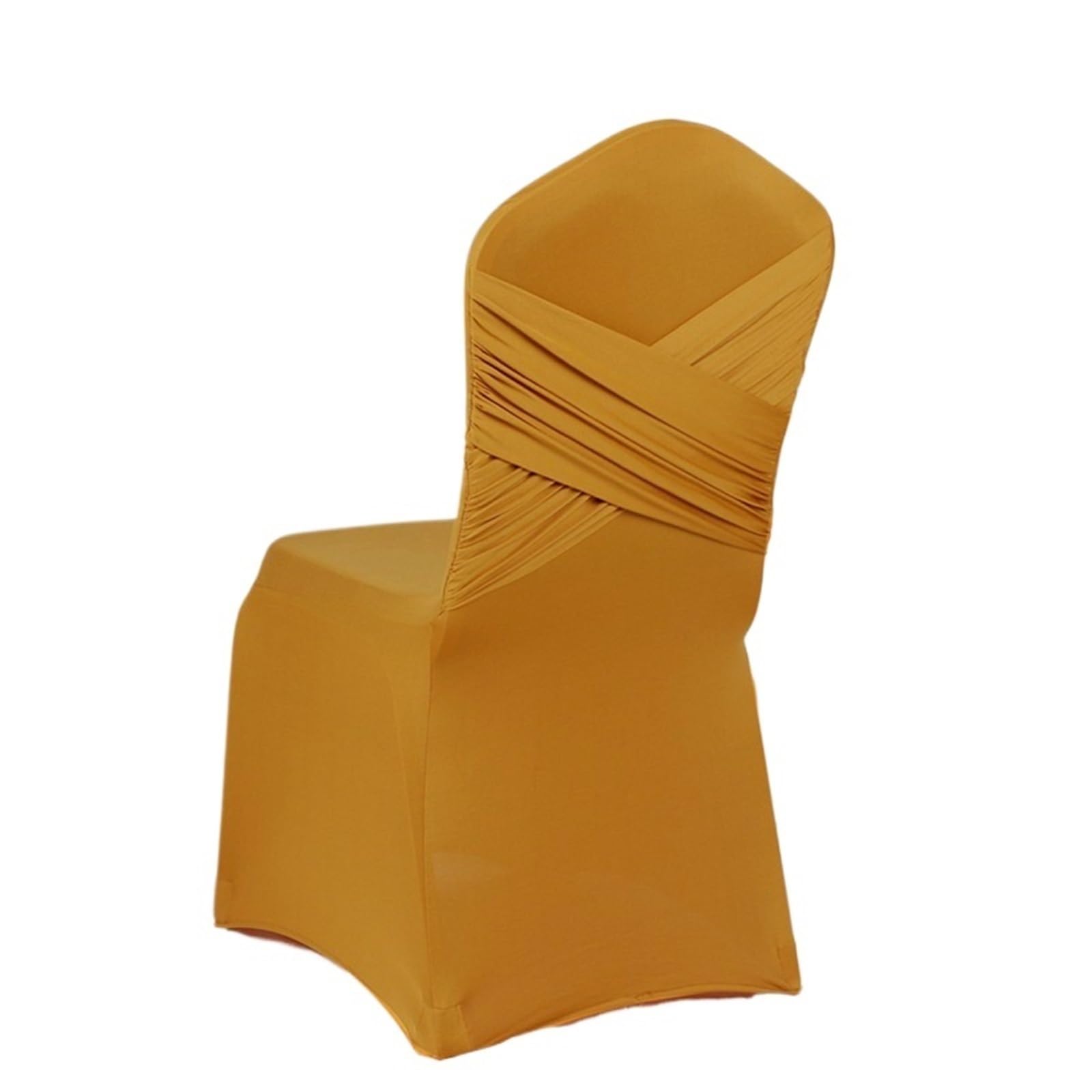 RRYPBOVG Wedding Chair Cover 10-1PC Wedding Chair Covers Spandex Stretch Slipcover Two Cross Swag Back Design Restaurant Banquet Hotel Dining Party