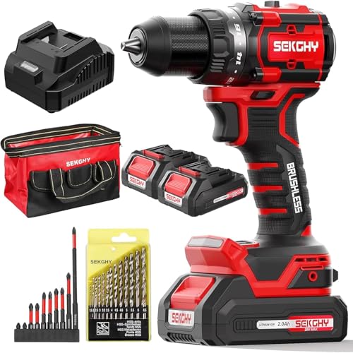 20V Cordless Drill Driver Kit with 2 Batteries - 70Nm