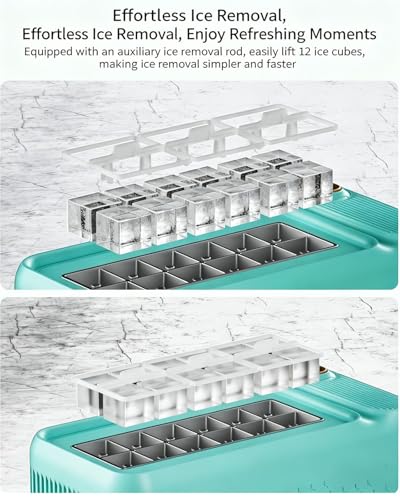 Mini fabricadora de hielo portátil de 500ml para escritorio miniatura 4