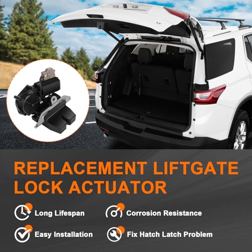 Image of Liftgate Trunk Lock Actuator Tailgate Latch Assembly - Compatible with 2015-2020 Ford Edge, 2020-2021 Escape, 2020 Explorer, Lincoln MKX Nautilus Navigator - Replaces FA1Z-7443150-B DS7Z-7443150-B