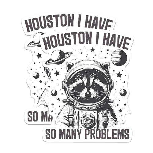 Calcomanías Houston I Have So Many Problems pegatinas de vinilo de 5 pulgadas para portátil 2