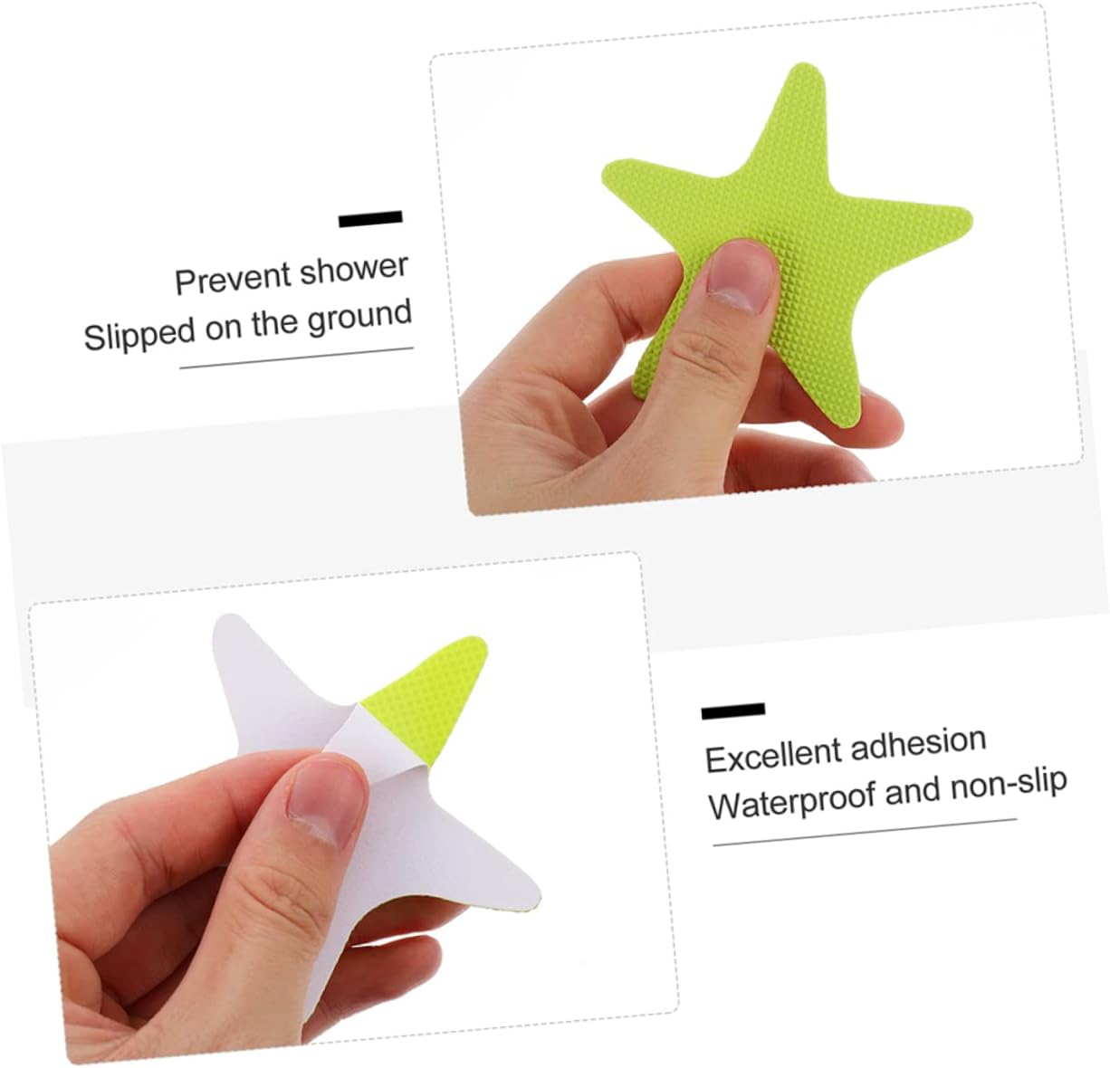 40Pcs Star Shape PEVA Non Skid Floor Stickers for Office Home