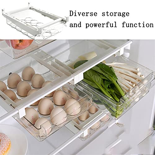 Contenedor de huevos para nevera y despensa con soporte ventilado de gran capacidad 5