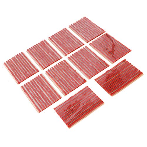 Image of Aramox Rubber Tire Plug, 100pcs, 100x3mm, Tubeless Tyre Sealing Strip, Puncture Repair for Car and Motorcycle