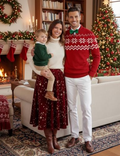 Image of COOFANDY Men's Quarter Zip Christmas Sweater Ugly Pullover Party Holiday