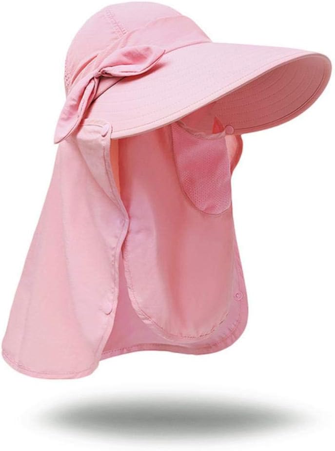 [Ｑixingzhe] 夏用 ユニセックス 大人用 アウトドア バイザーキャップ つば広 サンハット 防水 耐性 調節可能 通気性