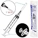 15Pack 5ml/cc Plastic Measurement Syringes and 22Ga for Scientific Labs, Industrial Adhesives, Individually Package