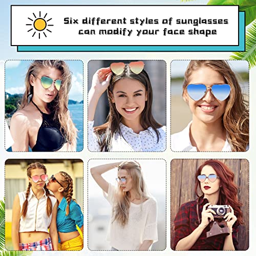 Weewooday 12 Pairs Heart Sunglasses Thin Metal Frame Hippie Sunglasses Retro Wire Rimmed Heart Shaped Sunglasses Multicolor Vintage Heart Lenses Glasses For Women Men #TOP6