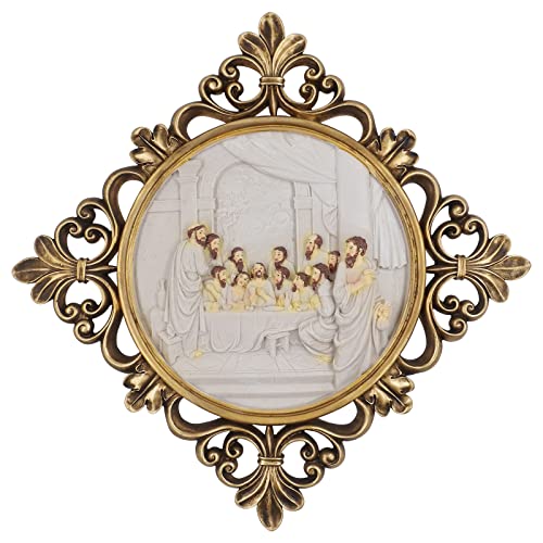 Iamoy Religious Wall Sculpture The Last Supper Christian Wall Decor For Dining Room, Vintage Wall Plaques Home Office Decoration, Resin Collection #TOP1