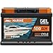 Produktbild EXAKT GEL Batterie 12V 100Ah Bootsbatterie Marine Schiff Versorgung Solarbatterie Gelbatterie Wohnmobil Batterie Gel Akku ersetzt 80Ah 90Ah