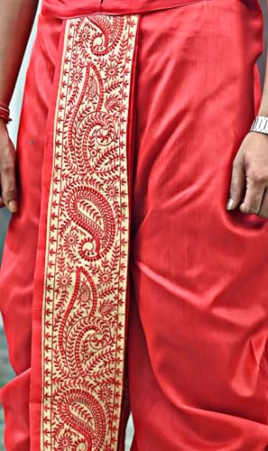Image of Men's Ready to Wear Pant System MARWADI Embroidered Dhoti for Marriage, Party, Pooja, Festival etc. (GC009)