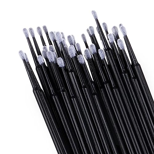 300pcs Disposable Micro Applicators brushes,JASSINS Eyelash Extensions Microfiber Wands Applicator Brush,False Eyelashes Brush Clean Mascara swabs(2.0 mm With Container) (PINK)
